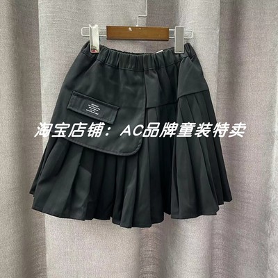 1526春秋西装面料里面带一体安全裤百褶半裙14.15.16偏小一码