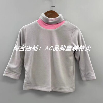 冬出清3081女秋冬季绒面绒里双层高领力长袖t恤90.10偏小一码