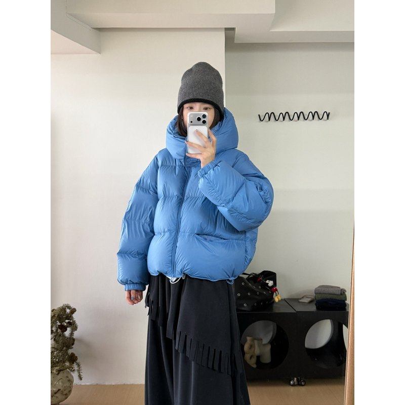 日了个韩｜宽松绗线加厚保暖连帽95白鸭绒短款羽绒服外套面包服女,女装/女士精品,羽绒服,淘宝优惠券,粉丝福利购,淘宝优惠卷