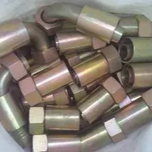 加工异性高压油管直头弯头45#钢ABCDHK型 快速胶管接头对丝三通