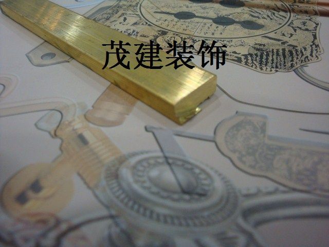 实芯方型铜条4X8装饰条 平板铜压条封边补缝铜条 加厚装饰铜条