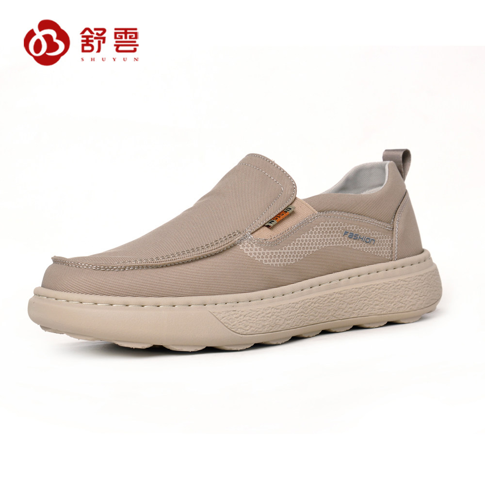 舒云男款一脚蹬透气防滑布鞋