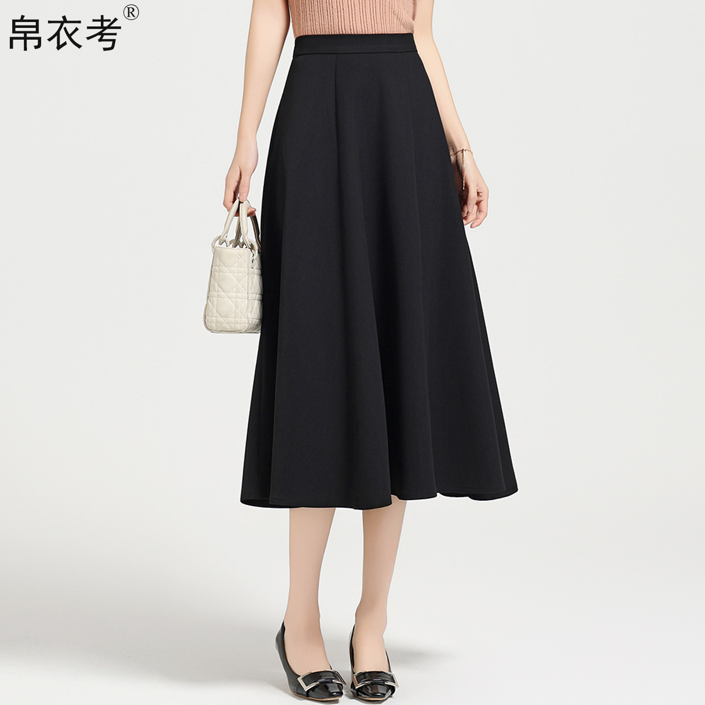 简约职业西装裙春秋季新款高腰显瘦垂感大摆a字裙中长款半身裙女 - 淘宝联盟商品