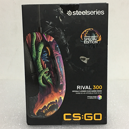 赛睿 Rival 300 CS:GO暴怒野兽 RGB幻彩有线游戏鼠标绝地求生吃鸡