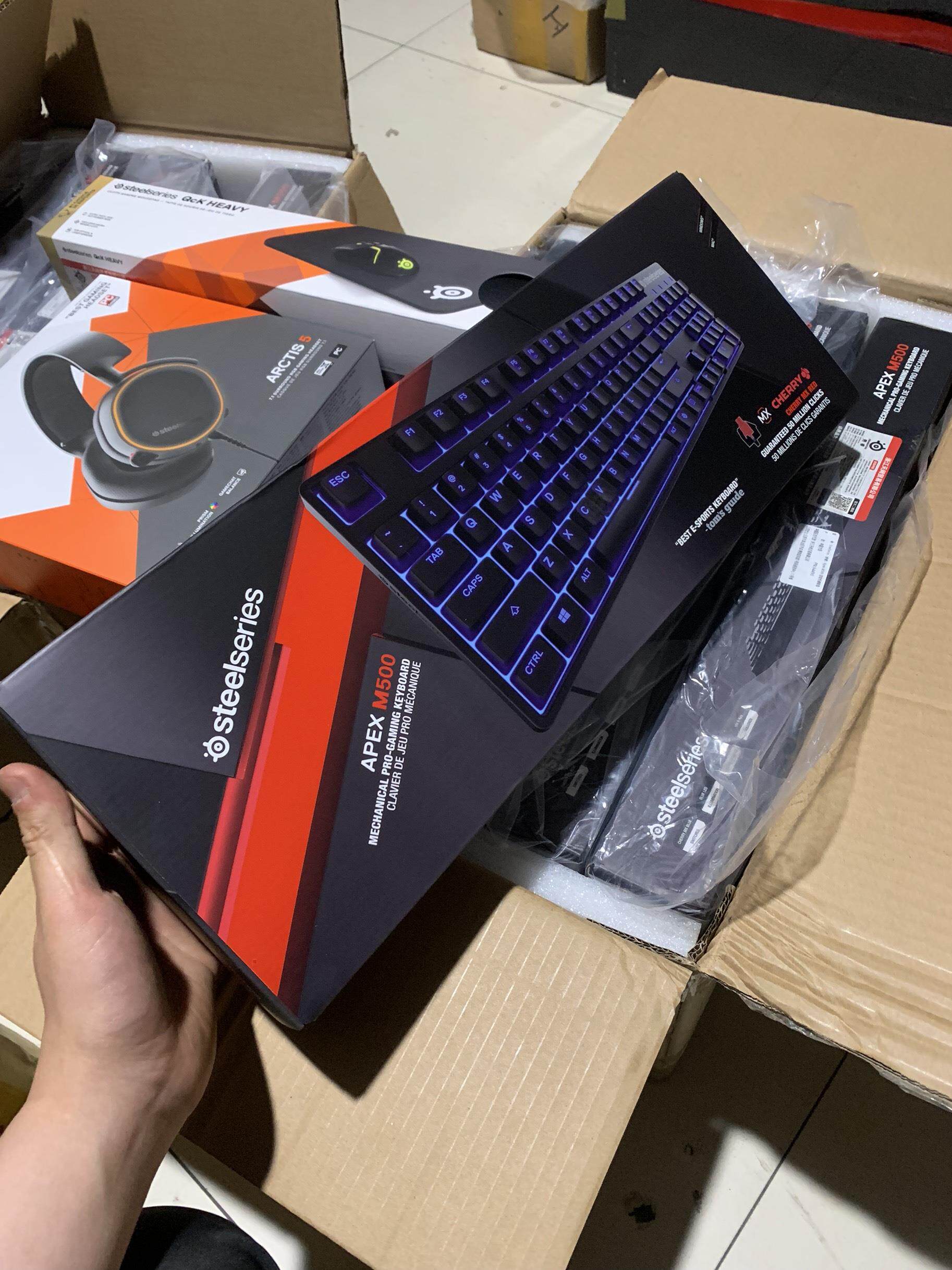 正品现货赛睿Apex pro TKL/M500电竞电脑游戏吃鸡可调节机械键盘