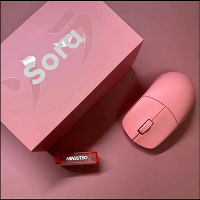 现货粉色/白色 黑色 正品 Ninjutso SoraV3 V2 39G 游戏 FPS 鼠标