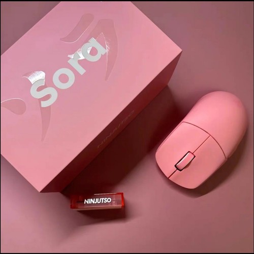 现货粉色/白色 黑色 正品 Ninjutso SoraV3 V2 39G 游戏 FPS 鼠标