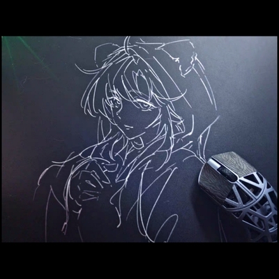 正品unclepanda黑霓鼠标垫