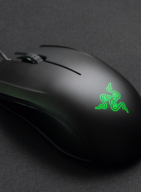 Razer雷蛇 Abyssus地狱狂蛇型号2014黑白lol电竞吃鸡有线游戏鼠标