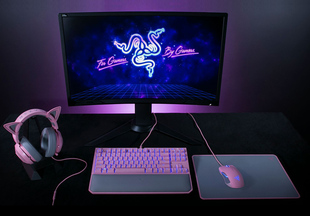 Razer/雷蛇 北海巨妖专业版V2黑寡妇锐蝮蛇毒刺火蚁猫耳粉晶套装