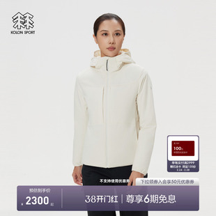 KOLON SPORT可隆保暖棉衣防泼水防风耐磨P棉女士中间层棉服夹克