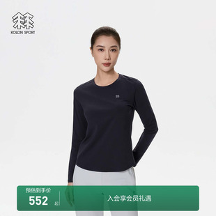 KOLON 内搭上衣圆领吸湿速干T恤 SPORT可隆女士S FUNCTIONAL长袖