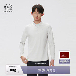 SECO长袖 抗菌男士 POLO SPORT可隆吸湿速干T恤防晒UPF50 KOLON