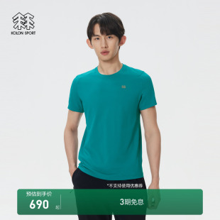 圆领上衣 透湿短袖 KOLON SPORT可隆吸湿速干T恤男防晒UPF50