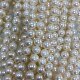 9mm 近正圆 天然淡水珍珠 无纹 轻微花皮DIY项链手链饰品配件