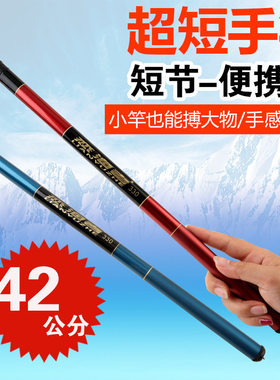 【9.9元包邮】40cm伸缩短节鱼竿