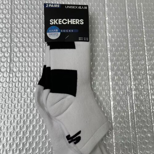 skechers斯凯奇中性女袜吸湿透气休闲运动袜子两双装P421U012