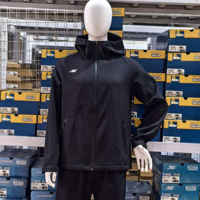 skechers斯凯奇2026年新男加绒拉链开衫防风户外休闲外套P126M028
