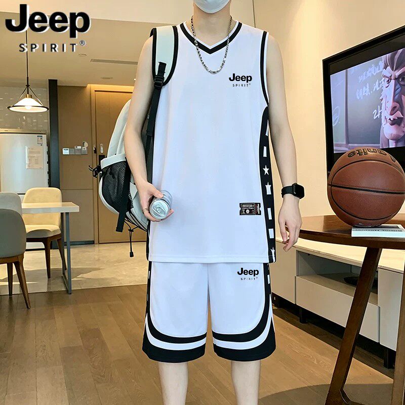 JEEPSPIRIT吉普潮流休闲无袖套装