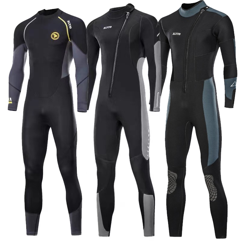 3MM5mm潜水服男女连体专业防寒加厚保暖泳衣潜水装备全套深潜湿衣