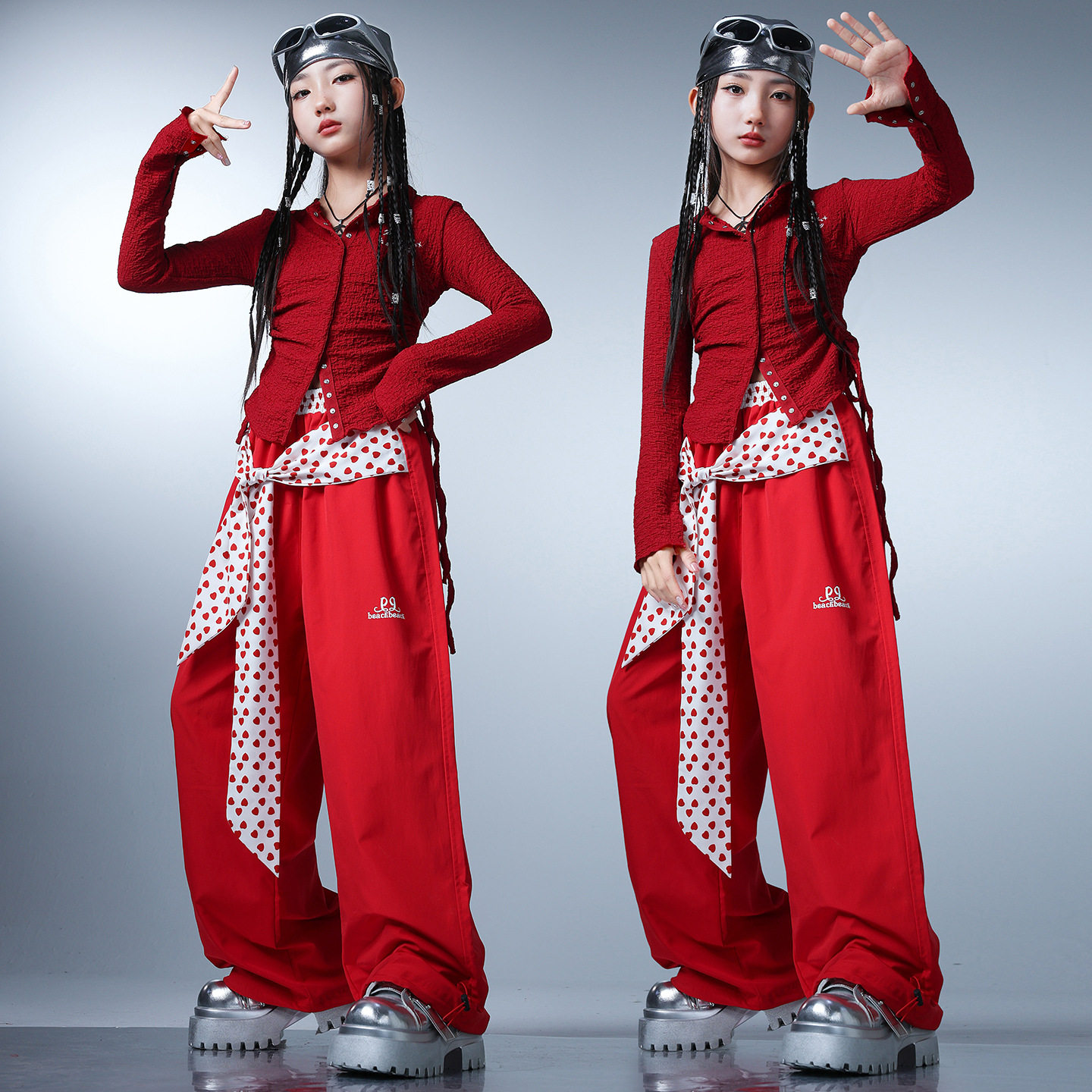 女童爵士嘻哈走秀jazz演出服