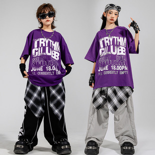 少儿hiphop街舞服装popping嘻哈男童bboy套装演出服培训班齐舞潮