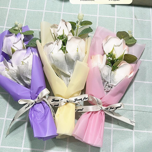 满30包邮3束价格教师节礼物香皂花