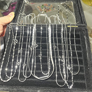 满30 100克混发铜材质保色18K项链成品链条 包邮