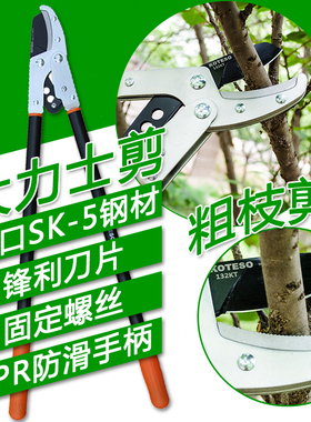 粗枝剪KOTESO开拓者132D修枝剪果树绿化花园艺伸缩大力剪园林工具