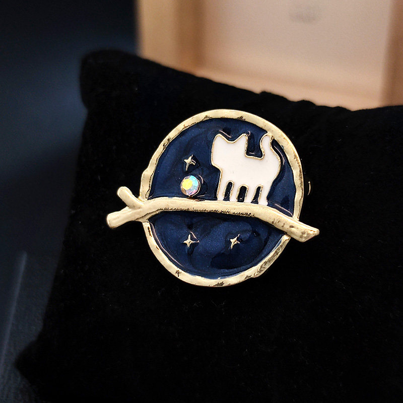 精致珐琅小猫胸针女ins潮个性气质外套开衫胸花百搭优雅时尚别针,饰品/流行首饰/时尚饰品新,胸针,淘宝优惠券,粉丝福利购,淘宝优惠卷