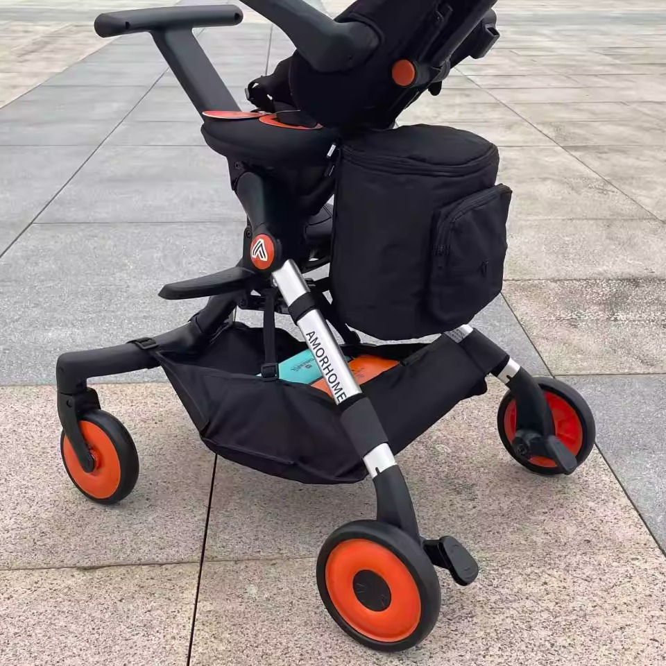 promax溜娃车硬板置物筐储物袋