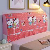 全包床头罩2021年新款 木头床床头套罩1.5m1.8m田园夹棉床头防尘罩