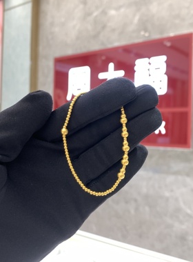 周大福传承系列福禄葫芦黄金手链