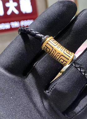 周大福黑金图腾饕餮转运珠