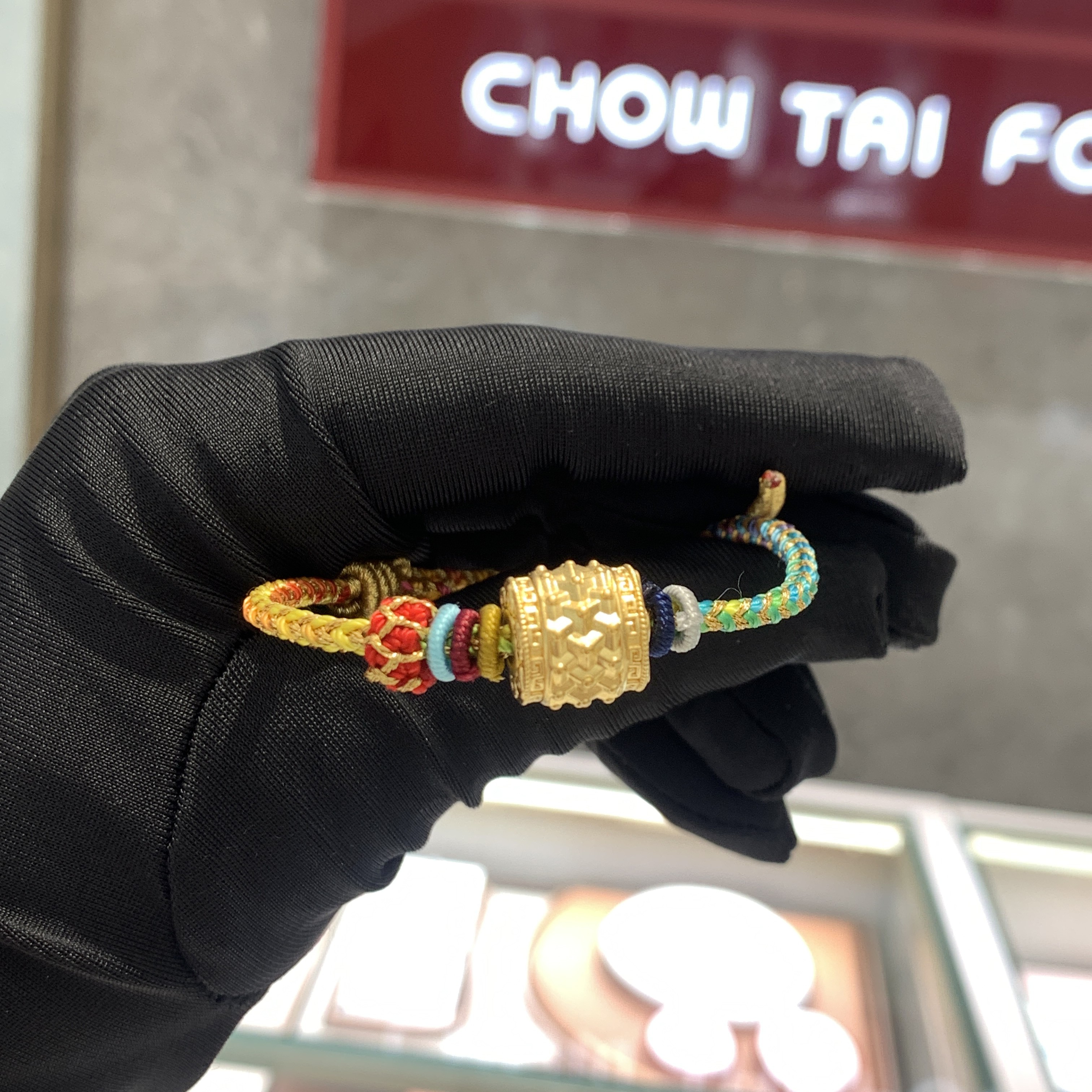 周大福代购 故宫联名系列时来运转转运珠黄金吊坠 定价7折 r35646