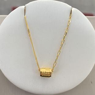 周大福代购 新款传福系列福字足金黄金手链  定价78折 定价R35257