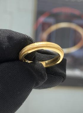 周大福时来运转可旋转黄金戒指