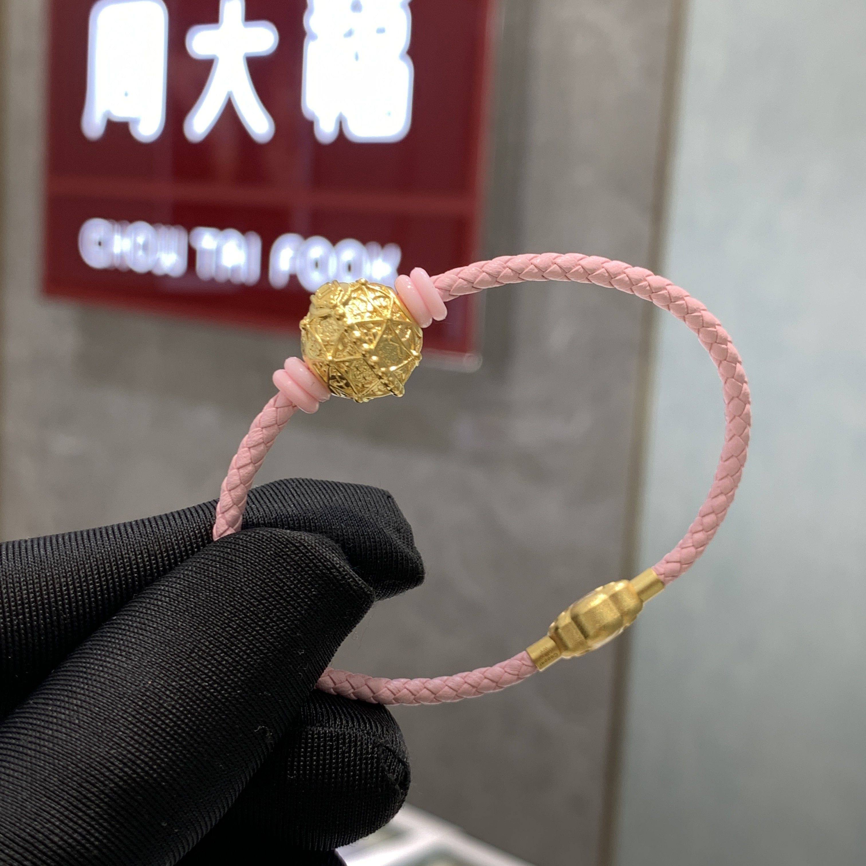 周大福代购 故宫联名系列足金国风转运珠黄金吊坠 定价7折 r35588