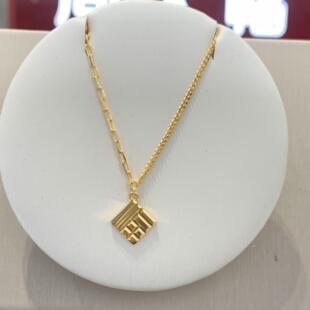 周大福代购  新款传福系列传福福字足金手链 定价78折 定价R35253