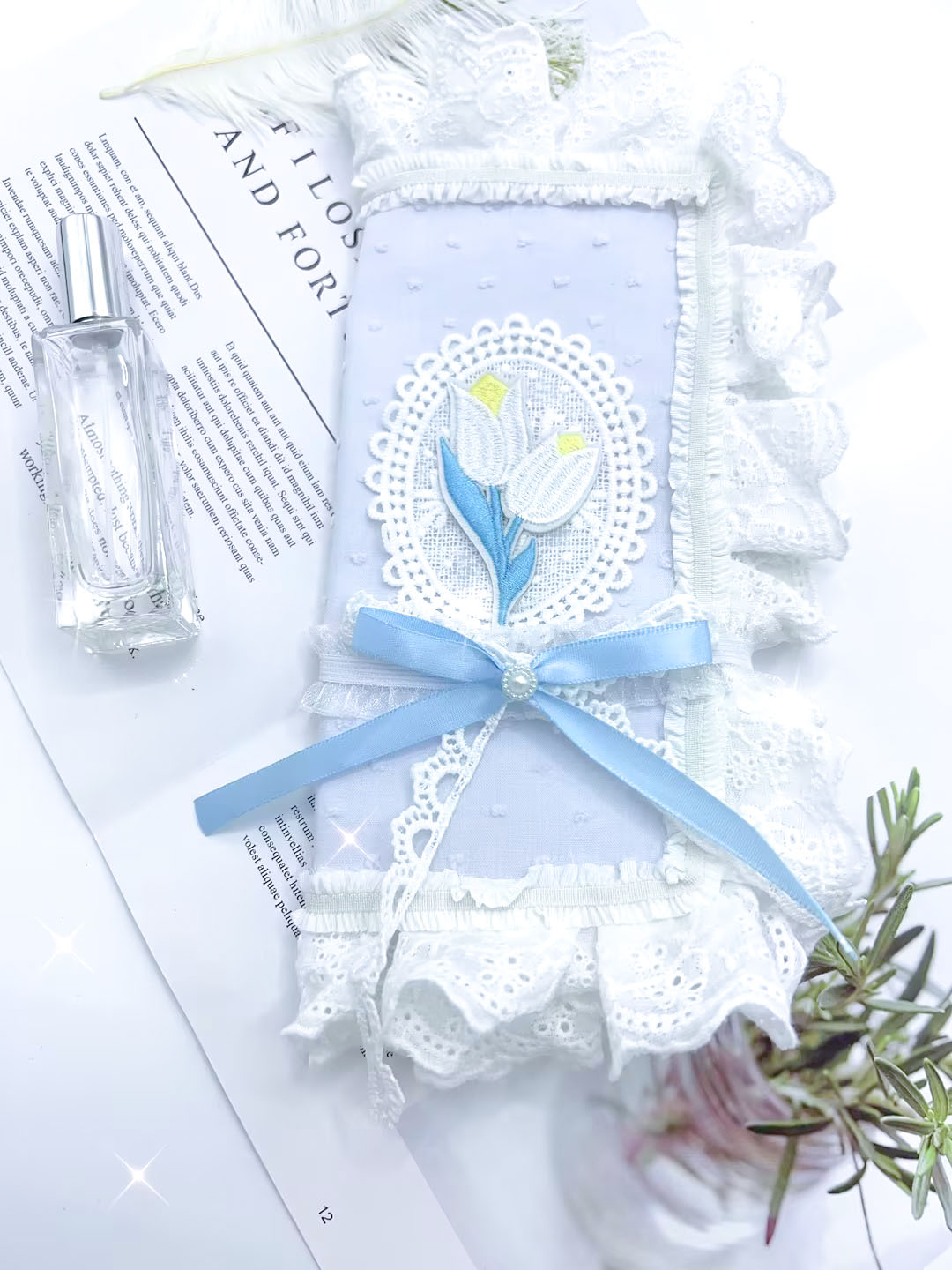 湫凌ins紫色郁金香手帐本书套书皮A6A5weeks方本礼物手作可调书衣