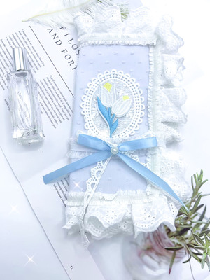 湫凌ins紫色郁金香手帐本书套书皮A6A5weeks方本礼物手作可调书衣