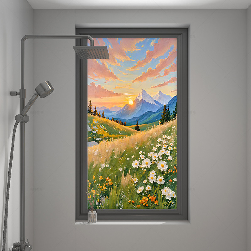 卫生间磨砂玻璃贴膜装饰画透光不透明防窥隐私膜窗户翻新改造贴纸,家居饰品,家居保护膜,淘宝优惠券,粉丝福利购,淘宝优惠卷