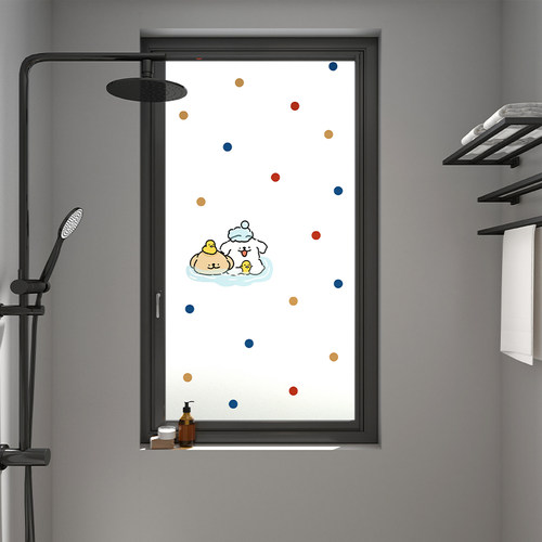 卡通可爱玻璃贴膜防窥透光不透人