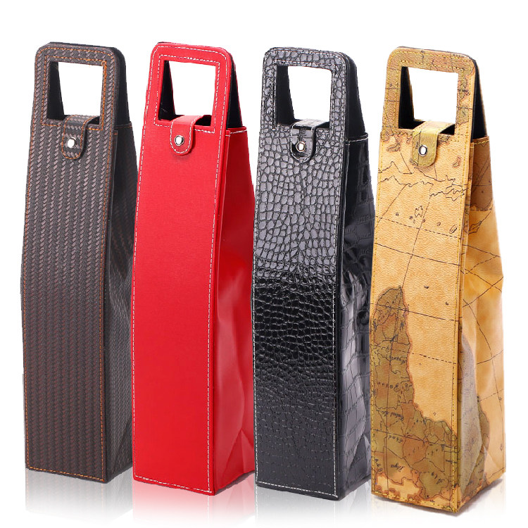 红酒包装礼盒 通用 现货 高档红酒盒 葡萄酒盒 单支红酒袋皮袋盒