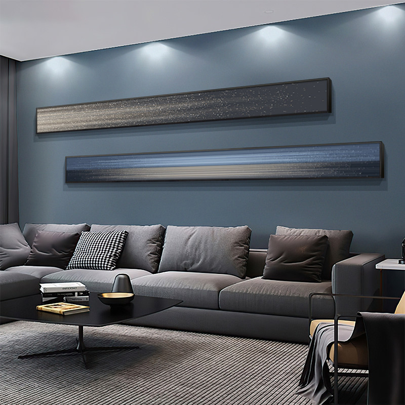 现代轻奢高档客厅装饰画长条抽象艺术沙发背景墙挂画卧室床头壁画,家居饰品,现代装饰画,淘宝优惠券,粉丝福利购,淘宝优惠卷