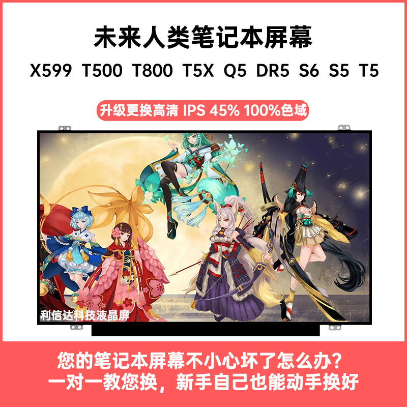 未来人类 X599 T500 T800 T5X Q5 DR5 S6 S5 T5内IPS显示液晶屏幕