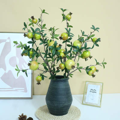 中式仿真花客厅玄关树枝果实