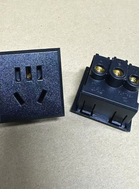 PDU嵌入式五孔电源插座10A250V国标ML-2/3二三插桌面机柜插座模块