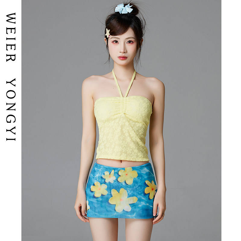 Ӿ��Ů�Ը�����Ĩ����Ȫ�ȼ�Ӿװ��ɫС���������� ��ȹ�� S  55.04Ԫ