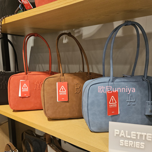 韩国代购 MLB 新款多巴胺色系腋下包 复古时尚百搭单肩手提包